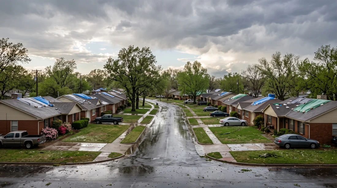Hail Damage Roof Insurance Claim: When You Can't Stay Home During the Re-Roof — Oklahoma City