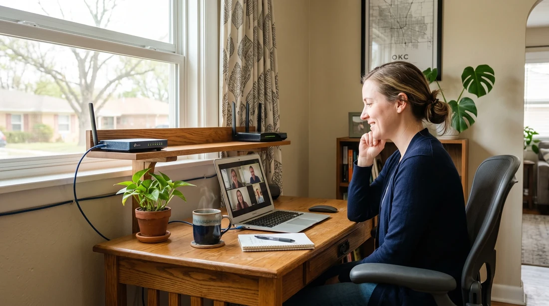 Airbnb for Remote Work in Oklahoma City: Fast WiFi & Real Desks in Oklahoma City